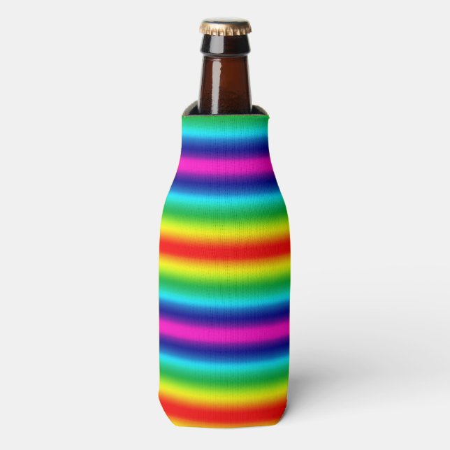 Rainbow gradient.  bottle cooler (Bottle Front)