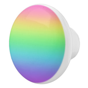Rainbow Gradient Ceramic Knob