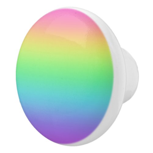 Rainbow Gradient Ceramic Knob