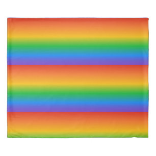 Rainbow gradient colors duvet cover