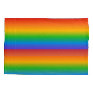 Rainbow gradient colors pillow case