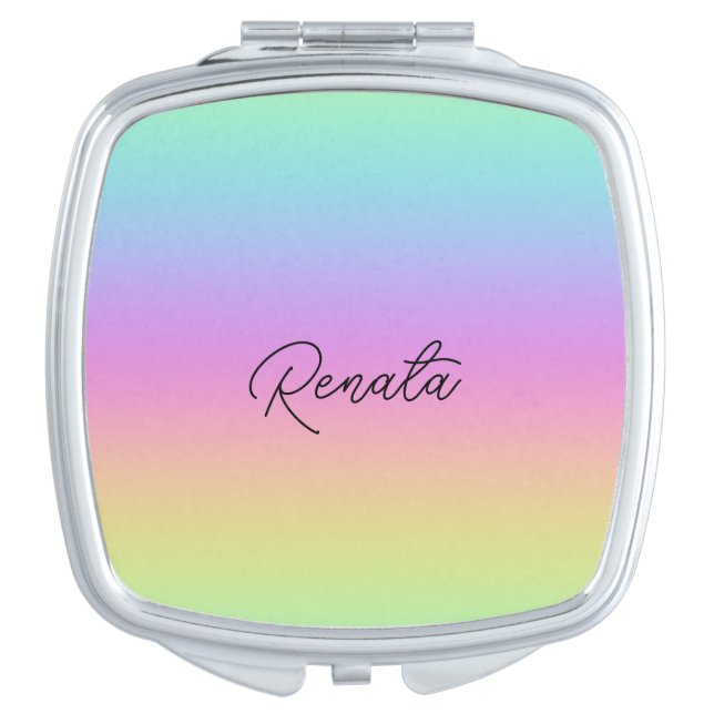 Rainbow Gradient  Compact Mirror (Front)