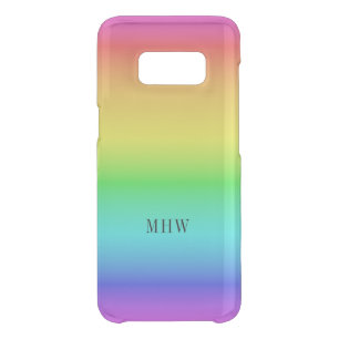 Rainbow Gradient custom monogram phone cases