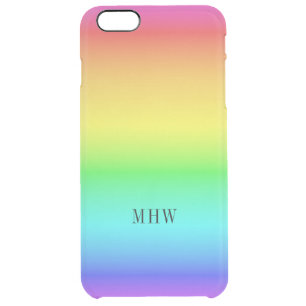 Rainbow Gradient custom monogram phone cases