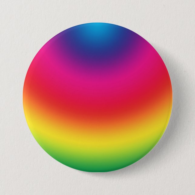 Rainbow Gradient - Customized Rainbows Template Button (Front)