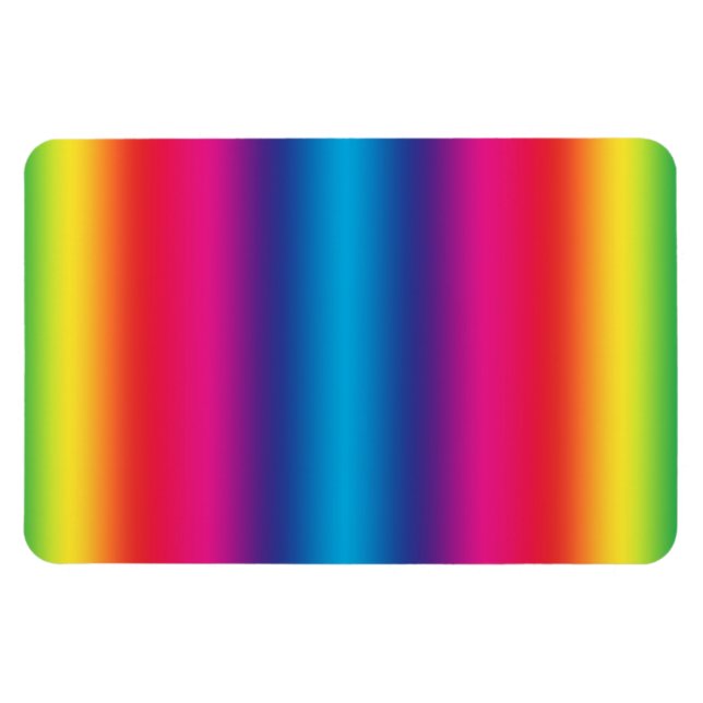 Rainbow Gradient - Customized Rainbows Template Magnet (Horizontal)