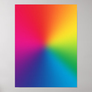 Rainbow Gradient - Customized Rainbows Template Poster