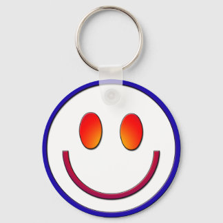 Rainbow Gradient Face Keychain
