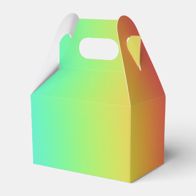 Rainbow Gradient Favor Boxes (Front Side)