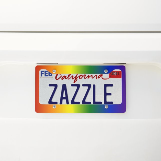 Rainbow Gradient Frame (On Car)