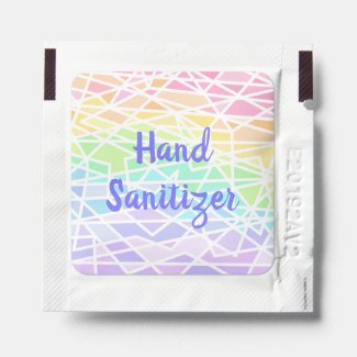 Rainbow Gradient Geometric Hand Sanitizer Packet