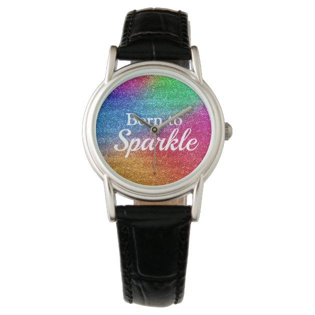 Luxury Apple Watch Sparkle Glitter Bling Leather Band Series 7 6 5 –  www.Nuroco.com