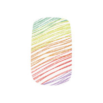 Rainbow Gradient Glitter Thin Stripes Minx Nail Art Rainbow Gradient Glitter Thin Stripes Minx Nail Art