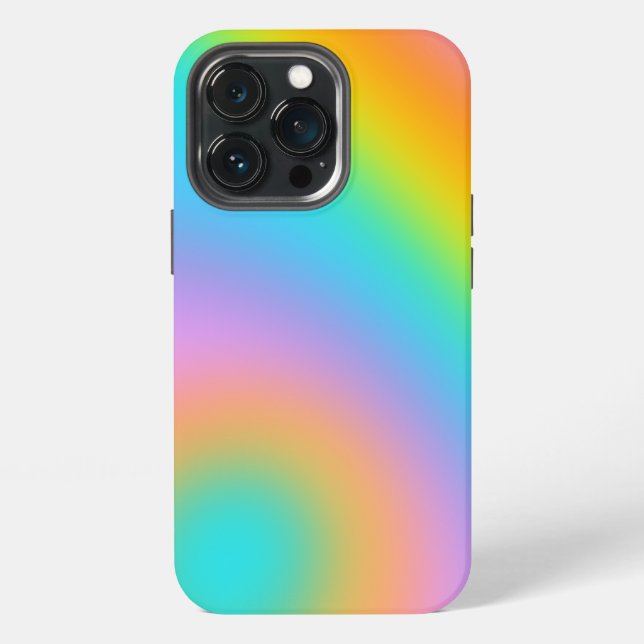 Rainbow Gradient Iphone Case (Back)