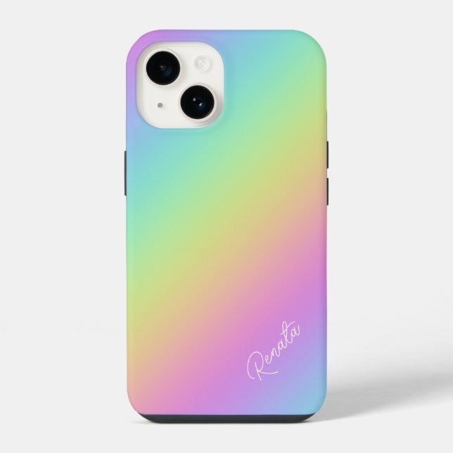 Rainbow Gradient  Iphone Case (Back)