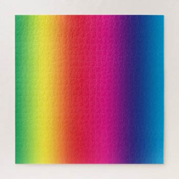 Rainbow Gradient Jigsaw Puzzle by TerryBain at Zazzle