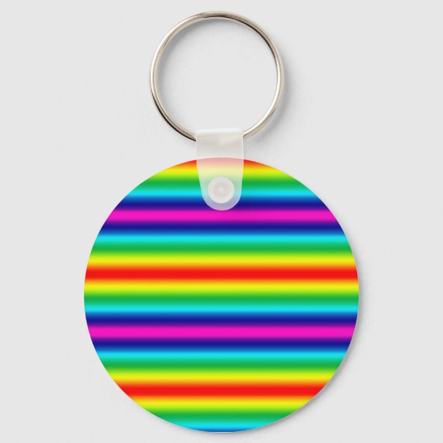 Rainbow gradient.  keychain (Front)