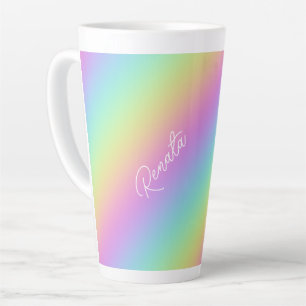 Rainbow Gradient Latte Mug