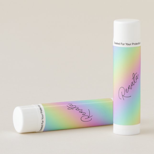 Rainbow Gradient  Lip Balm (Front)