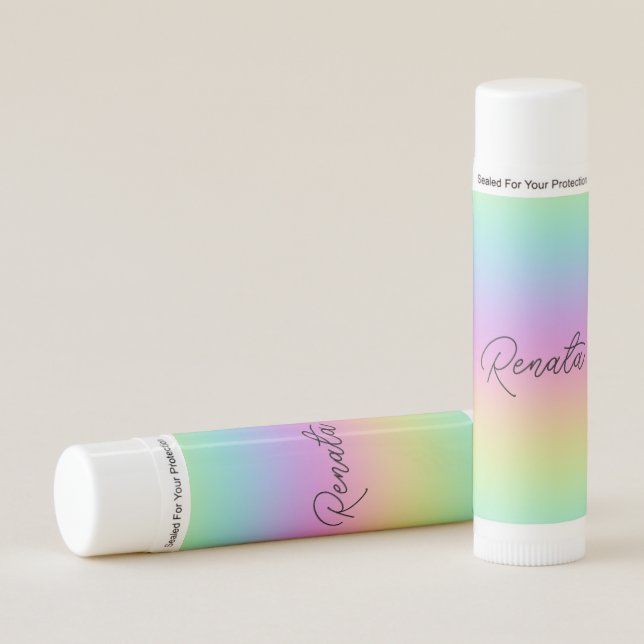 Rainbow Gradient  Lip Balm (Front)