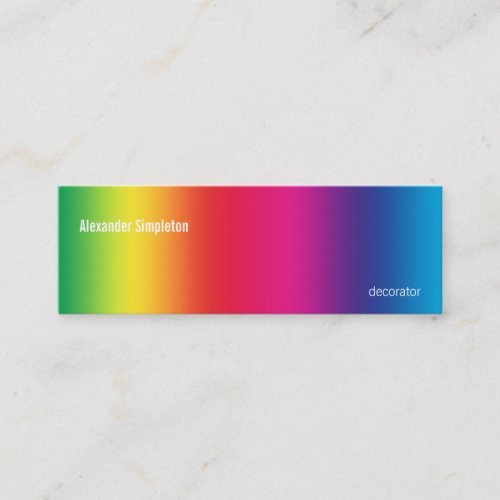 Rainbow Gradient Business Card Template