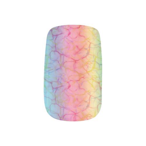 Rainbow Gradient Minx Nail Art