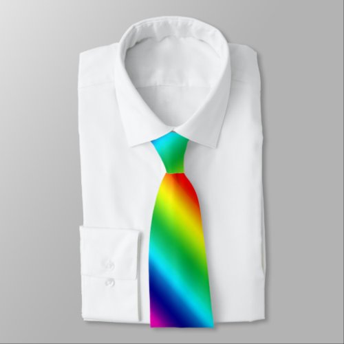 Rainbow gradient  neck tie