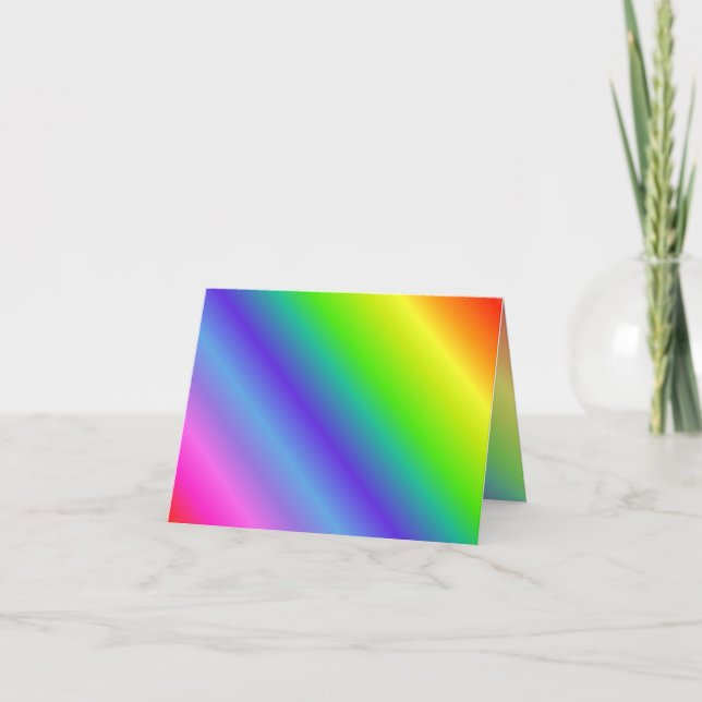 Rainbow Gradient Note Card (Front)