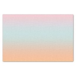 Rainbow Gradient Ombre Pink Blue Peach Custom   Tissue Paper