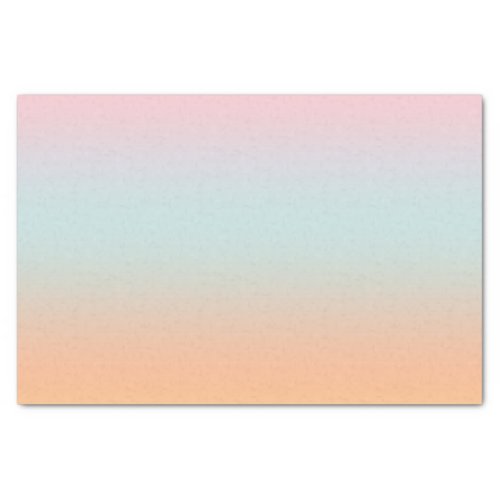 Rainbow Gradient Ombre Pink Blue Peach Custom   Tissue Paper