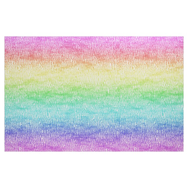 Rainbow Gradient Ombre Texture Pattern Fabric (Fat Quarter)