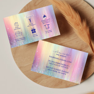 Rainbow Gradient Professional Jewelry Care  Business Card
