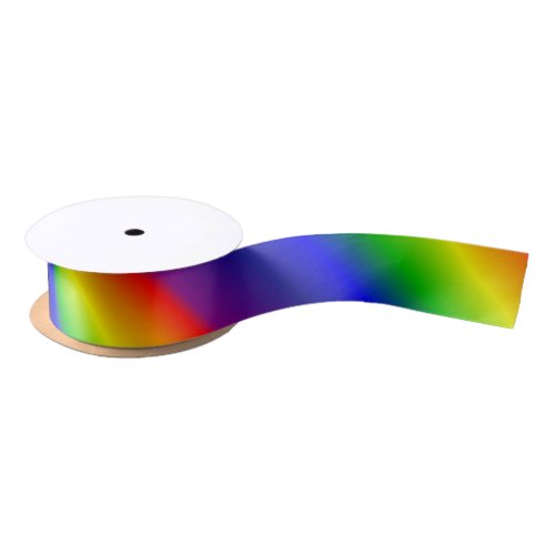 Rainbow Gradient Satin Ribbon