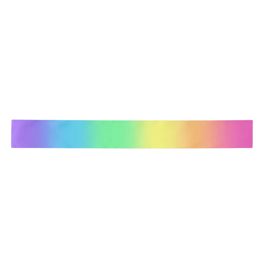 Rainbow Gradient Satin Ribbon | Zazzle