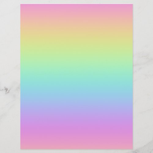 Rainbow Gradient Scrapbook Paper