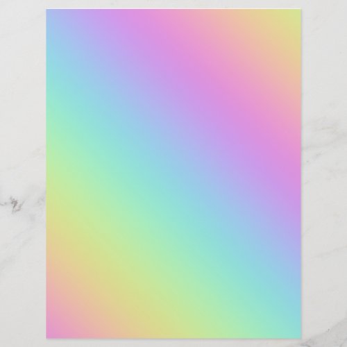 Rainbow Gradient Scrapbook Paper