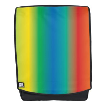 Rainbow Gradient Stripe Pattern Backpack by artinspired at Zazzle