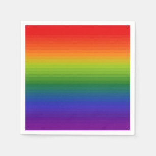 Rainbow Gradient Striped Napkins
