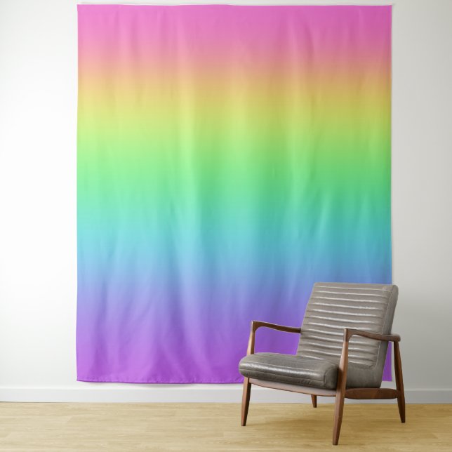 Rainbow Gradient Tapestry (In Situ)