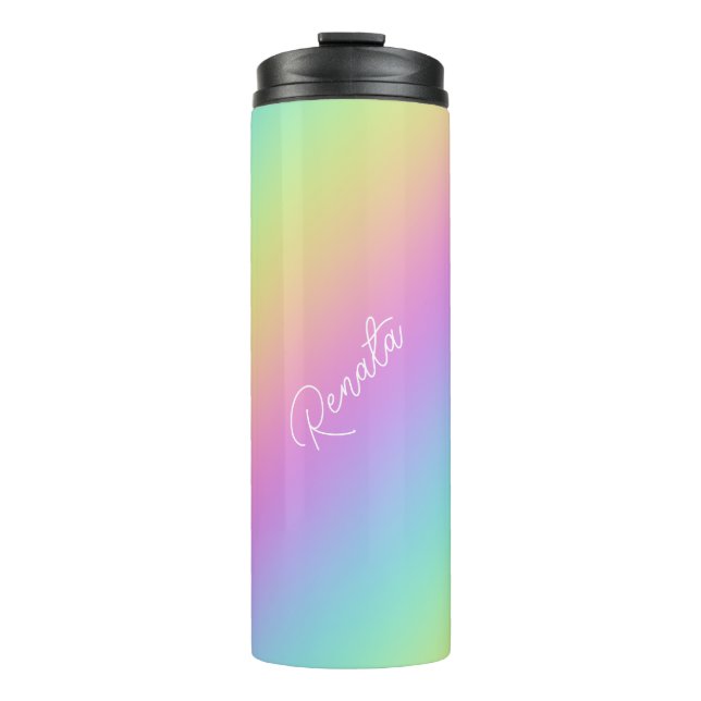 Rainbow Gradient  Thermal Tumbler (Front)