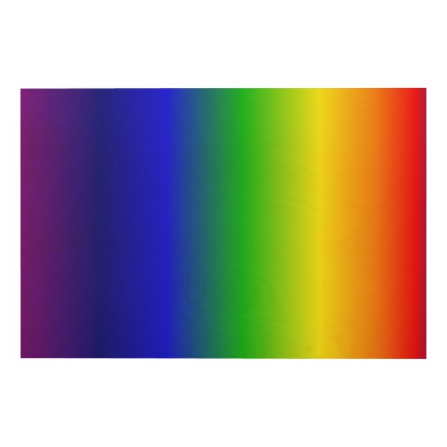 Rainbow Gradient Vertical Wood Wall Decor (Front)