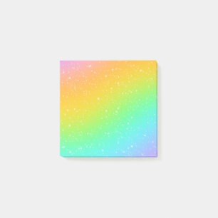 Rainbow Gradient With Stars Post-it Notes