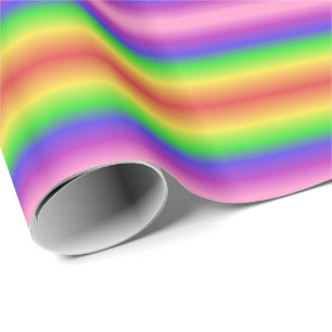 Rainbow gradient wrapping paper