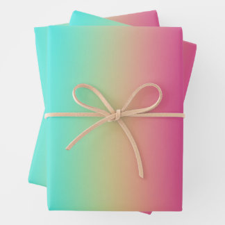 Rainbow Gradient Wrapping Paper Sheets