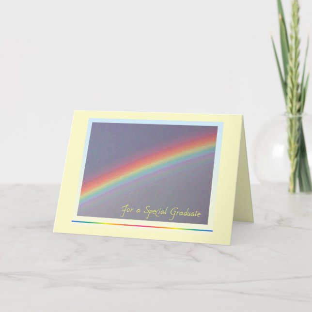 Rainbow Graduation card (Front)