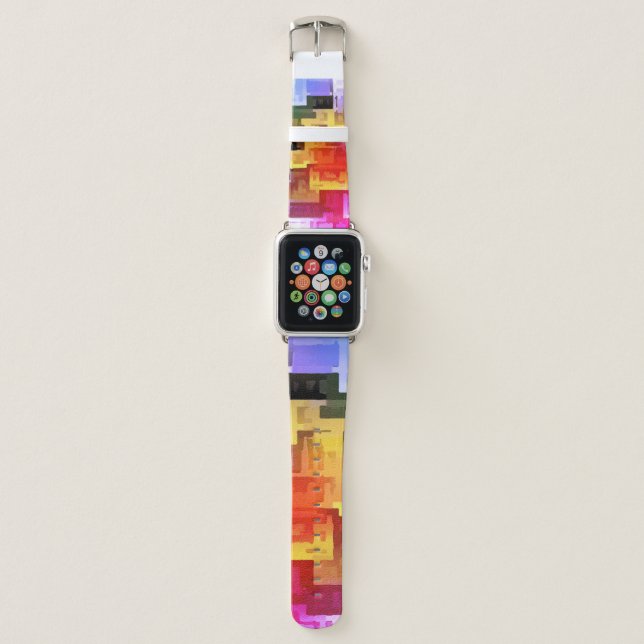 Rainbow Graphic Apple Watch Band (Front)