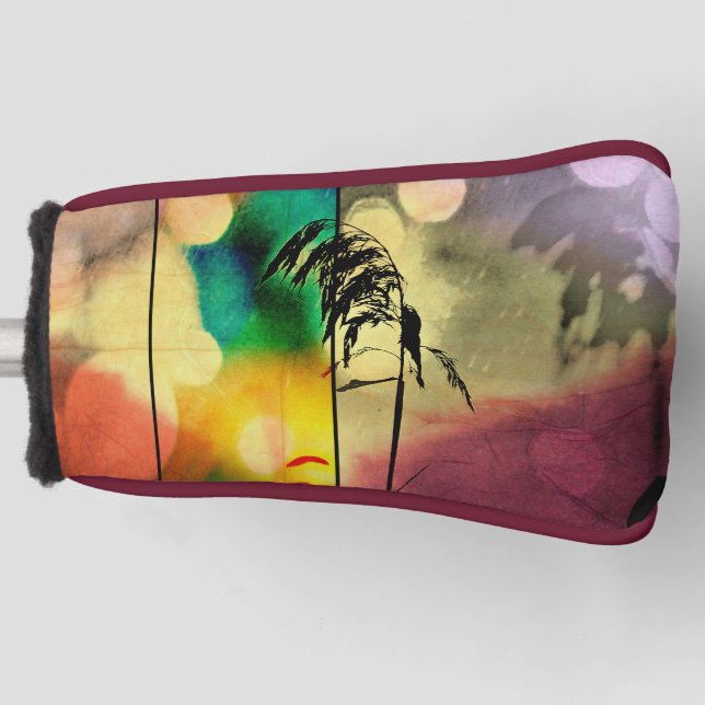 Rainbow Grass Drama   Golf Head Cover (Front)