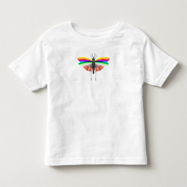 Rainbow Grasshopper Toddler T-shirt (Front)