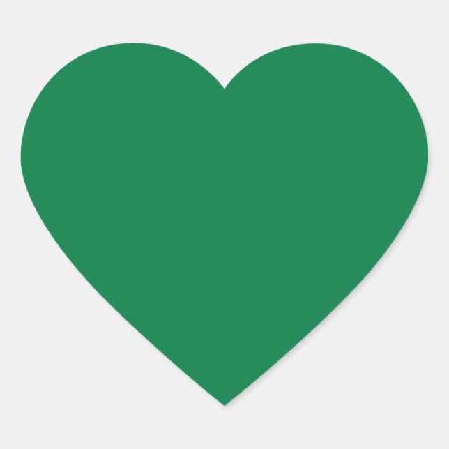 Rainbow Green Heart Sticker (Front)