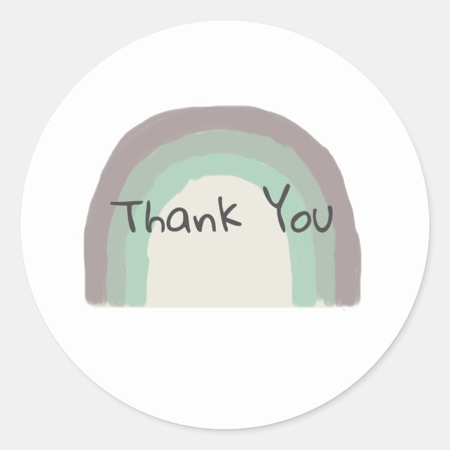 Rainbow Green Ombre Painting Stickers (Front)